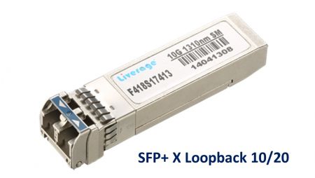 SFP+ X Loopback 10/20 - SFP+ loopback is designed to test port operations in boards and systems for telecom and datacom application.